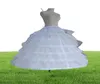 6 cerceaux en acier avec du jupon de tulle gonflé glisse de jupte de jupte pour robe de mariée