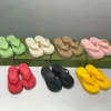 Designer Slippers Women Thong Sandals Platform Slides Rubber Insole Flip Flops Flatform Sole Slide Beach Sandal With Box 554