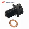 M12X1.5 Parafuso de parafuso do plugue de drenagem de óleo para Yamaha yz 125 250 250x 80 100 400 400F 465 490 WR 250R 250X 200 500 YZF R25 R3 MT 03 25