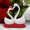 1pc couple Swan Shape Moule de silicone Fondant Chocolate Resin Aroma Stone Savon Moule pour pâtisse