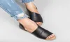 Cootelili Donne sandali piatti tacco piatto Donna Summer Casual Shit on Footwear Ladies Peep Toe Flats Sandals Black BASIC CX2006136134954