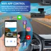 Dash Cam 4K WiFi Camera pour voiture dashcam 24h Moniteur de stationnement DVR Para Coche Mini Kamera Samochodowa Rejetteur Registrateur