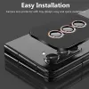 Bling Tiny Diamond Alloy Camera HD Glass Protector for Samsung Galaxy Z Fold 5 Fold5 ZFold5 Glitter Metal Lens Ring Cap Locator