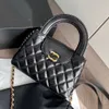 Damen Designer Umhängetasche Luxus Crossbody Bag CC Metall Branded Leder Damen Luxus Schulter schwarzer Kettenspiegelqualität Klassische Tasche Hochqualität