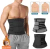 Men Workout Waist Trainer Tummy Slimming Sheath Sauna Body Shaper Trimmer Belt Abs Abdomen Shapewear Weight Loss Corset Fitness1078700