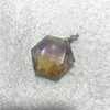 Anhänger Halsketten hochwertiger Kristallstern von David natürliche gelbe Amethyste ohne Loch Ametrine Hexagramm Edelstein Magenheilung