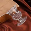 Kandelaars Candlestick Set van 12 Taper Clear Glass Holder voor rustieke bruiloft centerpieces feestartikelen