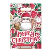 Juldekorationer 160st Candy Cookie Bag Xmas Santa Gift Party Decoration for Home Year Packaging Hållbar