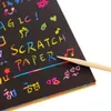 Горячая смешная книга рисования DIY Scratch Book Black Cardboar