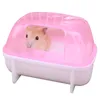 Plástico Pet Bathtub Bathtub Hamster Banheiro Banheiro Salte de Sauna Toilet Para pequenos animais de estimação Acessórios para gaiola