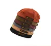 Retro Corduroy 오리지널 Docker Sailor Biker 캡 브랜드 Brimless Skullcap Men and Trend Hiphop 모자 가을 및 따뜻한 Hat3633100