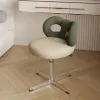 Sedia per computer in stile nordico con sedia da vanità con fiocco con sedia per trucco regolabile con spugna elastica per il comfort domestico