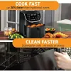 Fryers Gourmia Air Fryer horno digital Pantalla digital 7 galón