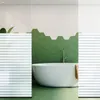 Window Stickers Glass Frosted Transparent Opaque Toilet Bathroom Peep-Proof Plant Striped Door And Film Home Decor