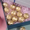 Present Wrap 20st Plastic Chocolate Holder Clear Candy Packning Ball Mini Round Box Truffle Diy Bouquet Accessory