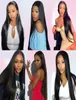 28 30 40 inch Brazilian Straight Glueless Frontal 13x4 Lace Front Human Hair Wigs Pre Plucked Human Hair For Women4710011