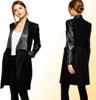 Jaqueta de inverno Mulheres gagaopt PU couro de couro comprido casaco europeu Mulheres casaco de inverno Black Windbreaker para mulheres Mulheres roupas 5625508