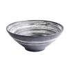 Bowls Japanese Style Ramen Rice Noodles Soup Bowl Ceramic Bamboo Hat 7/8/9 Inch Household Tableware Color Glaze Art