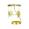 Ljushållare Rotary Tea Light Holder Adopts Rotation Technology Dinner Table Decoration Drop Delivery Home Garden Dhokk