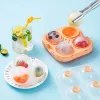 Silicone Ice Ball Maker Large 6.5cm 3D Big Round Sphere High Balls Ice Shape Cube Mold Tray for Whiskey Cocktail Bar Tools