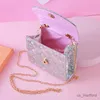 Handbags 2024 New Cute Kids Mini Handbags Cute Laser Bow Crossbody Bags for Girls Coin Pouch Box Kawaii Toddler Wallet Hand Bags