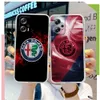 Lågmäktig lyx A-Alfa Romeo Clear Phone Case för Redmi Note 12 11 11T 11E 10 9 8 7 Pro Plus 5G Case funda Coque Capa Shell Cover