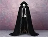 Black Velvet Wedding Outdoor Cloak Capes Coat Princess Wedding Shawl for Bridal Accessories wedding cloak7435134