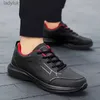 Спортивная обувь мужская кожа спортивная обувь черная кроссовка.