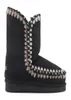 Botas esquimó 24 3d Overstitch Women Women Snow Sheepskin theave weave lã plana feminina bota 2210136945485