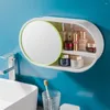 Boîtes de rangement Miroir de boîte multifonctionnelle Facile