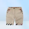 紳士スタイルの夏の男の子格子縞のショーツキッズボタンカジュアルミドルパンツ服子供服2〜8歳5992059