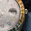 Luksusowe wyglądające w pełni obserwuj mrożone dla mężczyzn Woman Top Craftsmanship Unikalne i drogie Mosang Diamond 1 1 5A zegarki dla Hip Hop Industrial Luksurious 4958