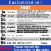 Pens 10/20/50Pcs Bamboo Pen Personalized Ballpoint Pens Stationery Party Pen Office School Supplies Customized Logo Business Gift