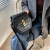 Bag Pentagon Designer Luxus Mode Frauen kleine Steinmuster Crossbody -Umhängetaschen PU Lederhandtaschen für Damen Trend