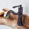 Rubinetti del lavandino da bagno sugan vita mazzo montato per acqua fredda rubinetto nero lavaggio nero lavabo bacino da rubinetto.