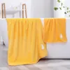 Serviette 2pcs / set Bath Set Coral Fleece Absorbant Hair Face Face Hands Mays Velvet Bathroom Towels Beach