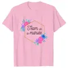 Kadın Tişörtleri Üstler Bachelorette Düğün Partisi Kadın Evjf Tee Fil Gündelik Bayanlar Temel O-yaka Beyaz Pembe Kısa Kişili T-Shirt