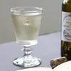 Verres à vin français en relief vitrée