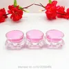 Storage Bottles 5G 5ML Acrylic Jar Diamond Model Cosmetic Skin Care Cream Lotion Sample Container Colorful Empty 50pieces/lot