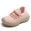 Children's sports shoes, breathable mesh shoes, spring and autumn boys' casual shoes, knitted girls' coconut shoes, soft soled sports shoes