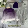 T-shirt femminile autunno inverno inverno Girls stesso Magi in cashmere Set da tre pezzi con una pelle morbida per la pelle