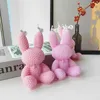 1PC Long Eared Rabbit Aromatherapy Candle Photo Props Scented Candle Ornaments Decorative Candles Ocean, Strawnberry, Green Tea