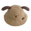 Berets Toddlers Sun Chat pour le printemps de pêche pour bébé Carton animé oreille Visor Visor Child Beach Camping