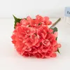 Fleurs décoratives 10pcs Hortensia Simulation Roses de mariage de la décoration de mariage accessoires faux cadeaux de Noël en gros