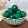 Figurine decorative in cristallo naturale Malachite mini sfera gemma gemma guarigione di alta qualità Reiki Energia Ore Decorazioni per la casa all'ingrosso