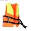 Life Vest Buoy Childrens life vest professional childrens life jacket flexible survival set rowing safety protection orange swimsuit skiingQ240412