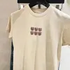 Letters Kobiety T Shirt Letnie krótkie koszulki z krótkim rękawem luksusowe designerskie okrągłe bluzki