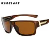 Sonnenbrille Warblade Nachtsicht Sonnenbrille für Männer UV400 Schutz Nacht Fahren Fahren Männliche HD polarisierte gelbe Linse Sonnenbrille W1821 240412