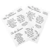 Garrafas de armazenamento tiras de scrapbook cadeia de papel adesivos delicados scrapbooking literário palavras diário de revisor vintage rótulo