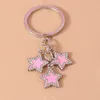 Portachiavi simpatici keychain a stella a stella di crastruttura a stella pendenti per donne che handbag gancio di gioielli fai -da -te regali
